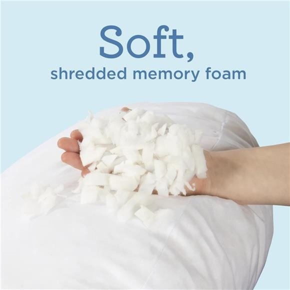 Memory Foam Floor Pillow Round Insert, 32 inch Pillow Sham Cushion, Large Size - Picture 3 of 7